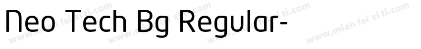 Neo Tech Bg Regular字体转换